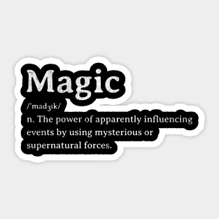 Word Magic definition Sticker